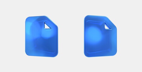 note 3D icon on isolate white background