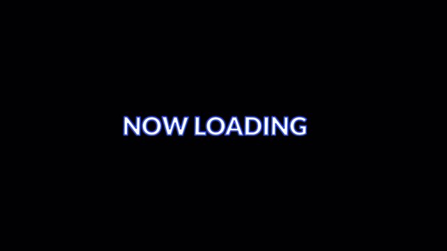 Display shows a stark message indicating data is loading and conveying a sense of waiting.