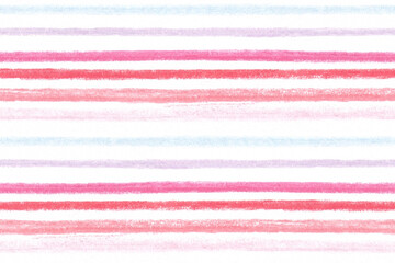 Seamless pattern with dry pastel stripes. Striped hand painted background.
