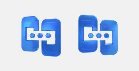 Fototapeta premium p2p 3D icon on isolate white background