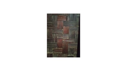 The walls are made from processed bamboo, which is used to make walls for building houses, fences, etc.