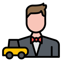 Dealer icon vector image. Can be used for Automotive Dealership.