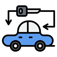 Walk Away Lease icon vector image. Can be used for Automotive Dealership.