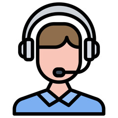 Customer icon vector image. Can be used for Public Relations Agency.