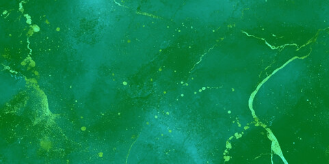 Highlights a rich interplay of colors and textures, with the soft green hues, Golden veins and flecks weave through the design adding a striking, wave lines creating a sense of depth and movement.