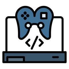 Game Development icon vector image. Can be used for Game Development.