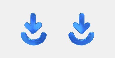 play for work 3D icon on isolate white background