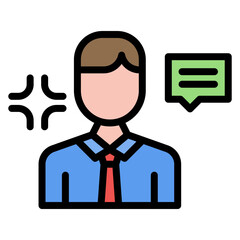 Demagogue icon vector image. Can be used for Politics.