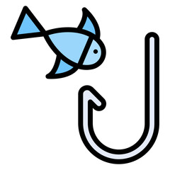 Fishing Expedition icon vector image. Can be used for Politics.