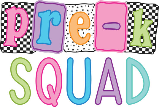 Pre-K Squad Svg , Sublimation Design, Pre-K Graduation Png, Pre-K Grad Png, Pre-K Graduation Downloads,Pre-School png, Back to School png, pre-k squad, hello pre-k, back to school girl, pre-k png, 