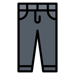 Pants icon vector image. Can be used for Battle Royale.