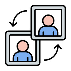 Referrals icon vector image. Can be used for Marketing Technology.