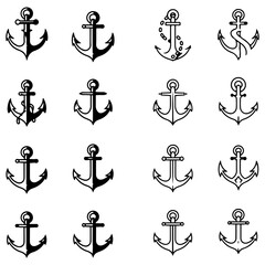 A premium collection of vector emblems featuring strong anchors for a high-end and trustworthy brand © CreativeStar