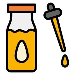 Fluid icon vector image. Can be used for CBD Oil.