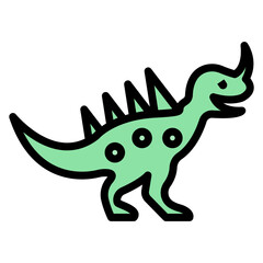 Dinosaur icon vector image. Can be used for Museum.