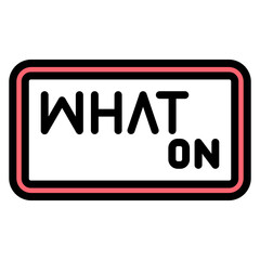 What On icon vector image. Can be used for Museum.
