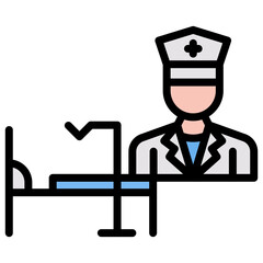 Healthcare Industry icon vector image. Can be used for Industry.