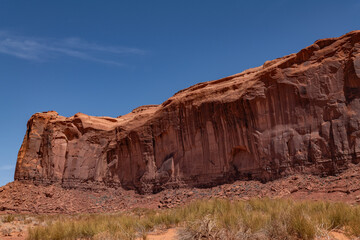 Fototapeta premium Rain God Mesa is a summit in Navajo County, Arizona, United States. hinarump Conglamerate、Moenkopi Formation、De Chelly Sandstone with Organ Rock Formation / Shale. Desert varnish