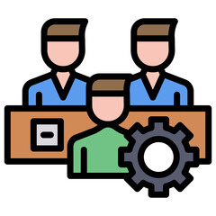 Obraz premium Workshop icon vector image. Can be used for Industry.