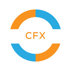 Dynamic Tech Logo Design with CFX Letters and Abstract Motion Elements &ndash; Modern Business Identity. CFX Letter Logo.
