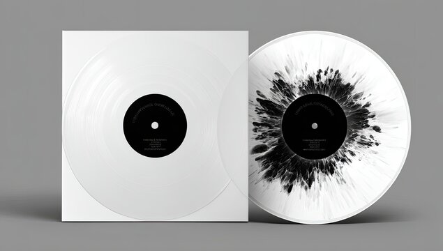 Minimalist Music Vinyl and Record Sleeve Concept