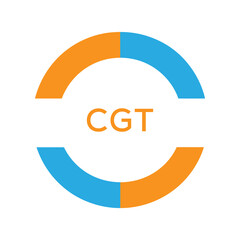Dynamic Tech Logo Design with CGT Letters and Abstract Motion Elements &ndash; Modern Business Identity. CGT Letter Logo.
