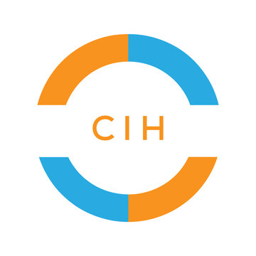 Dynamic Tech Logo Design with CIH Letters and Abstract Motion Elements &ndash; Modern Business Identity. CIH Letter Logo.
