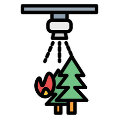 Wildfire Suppression icon vector image. Can be used for Emergency Service.