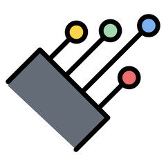 Optics icon vector image. Can be used for Lighting.