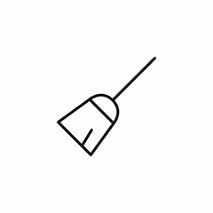 floor broom icon sign vector