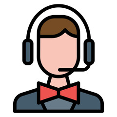 Post Office Customer Service icon vector image. Can be used for Postal Service.