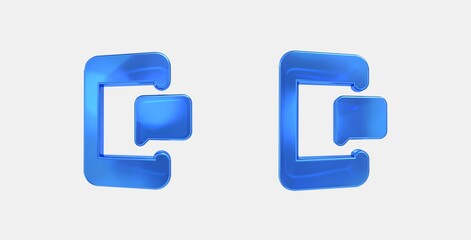 stream apps 3D icon on isolate white background