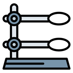 Ring Stand icon vector image. Can be used for Science.