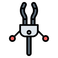 C Clamp icon vector image. Can be used for Science.