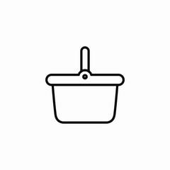 shopping basket icon sign vector