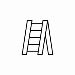 step ladder icon sign vector