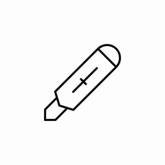 utility knife icon sign vector