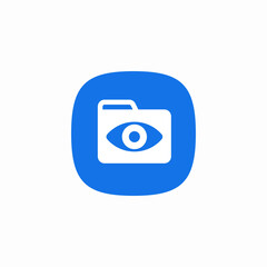 view folder icon sign vector