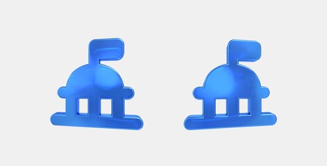 things to do 3D icon on isolate white background