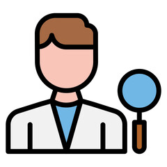 Dermatogist Male icon vector image. Can be used for Dermatology.