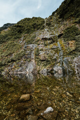 mountain stream on the Milford Track, New Zealand