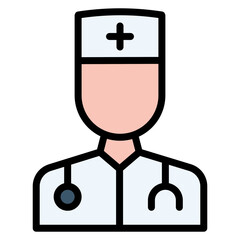 Nurse Male icon vector image. Can be used for Home Services.