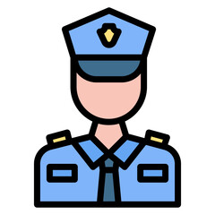 Police icon vector image. Can be used for Human Rights.