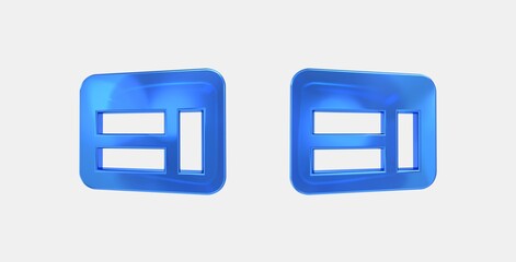 web 3D icon on isolate white background