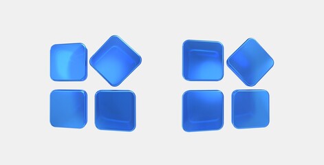 widgets 3D icon on isolate white background