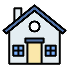 Home icon vector image. Can be used for Nursing Home.