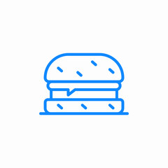 big burger icon sign vector