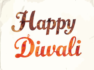 india Happy on top, elegant script font Diwali below, retro 80s and 90s style 