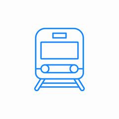 front train icon sign vector