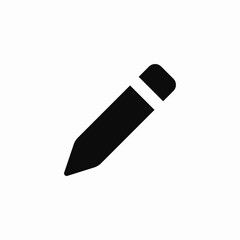 solid pen icon sign vector